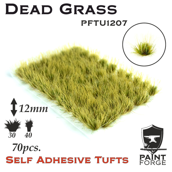 Paint Forge kępki trawki Dead Grass - 70sztuk / 12mm